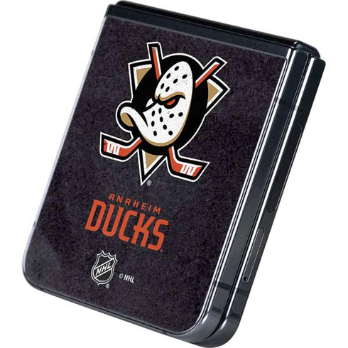 NHL Anaheim Ducks Distressed Galaxy Z Flip5 5G Skin